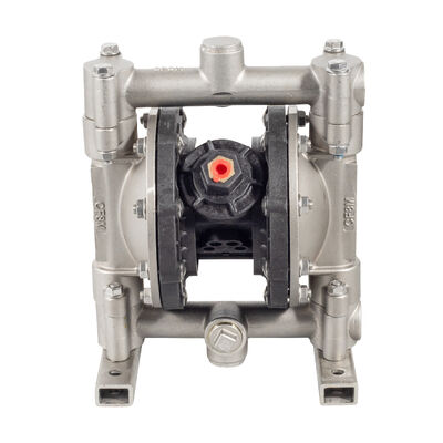 پمپ دیافراگمی دوتایی پنوماتیک با حداکثر فشار 100psi، حداکثر جریان 15gpm و دیافراگم هایترل برای تصفیه فاضلاب