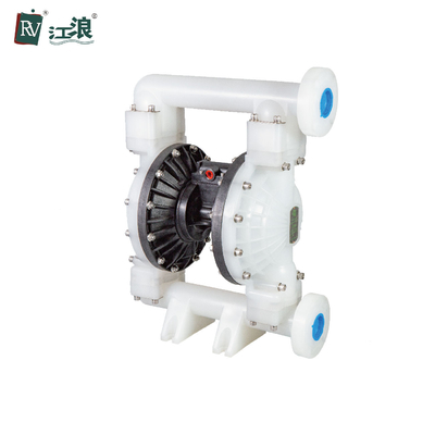 پمپ زباله 1.5 اینچی دو دیافراگمی PVDF Kynoar برای کارخانه شیمیایی