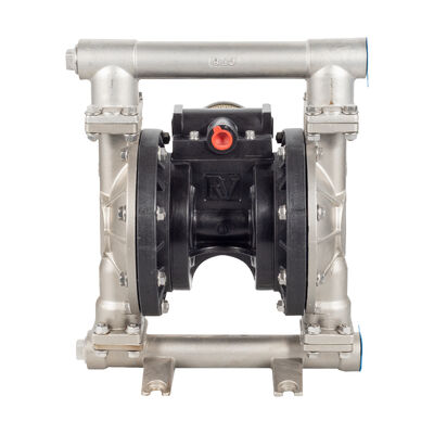 پمپ خلاء مینی دیافراگم پنوماتیک بدون روغن با 120psi فشار حداکثر 40gpm جریان حداکثر و دیافراگم PTFE برای تصفیه فاضلاب