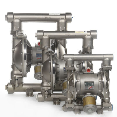 پمپ دیافراگمی استیل با منبع تغذیه پنوماتیک برای تصفیه فاضلاب و آبیاری