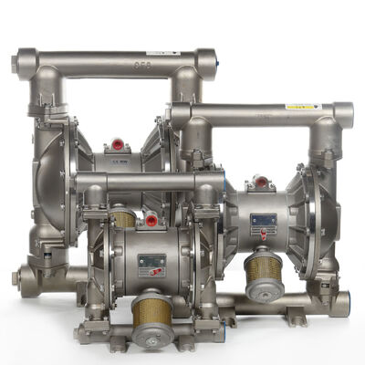 پمپ دیافراگمی استیل با منبع تغذیه پنوماتیک برای تصفیه فاضلاب و آبیاری