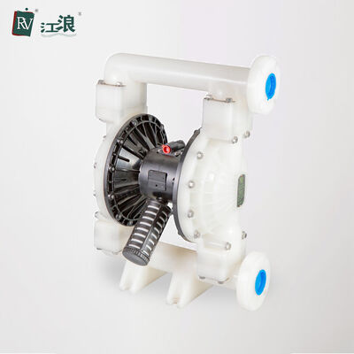 پمپ دیافراگم دوگانه PVDF PTFE پنوماتیک با جریان 570L / M برای انتقال شیمیایی
