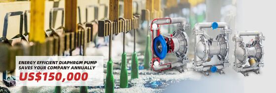 پمپ دیافراگمی پلاستیکی پنوماتیک ۱۲۰psi برای تصفیه فاضلاب و آبیاری