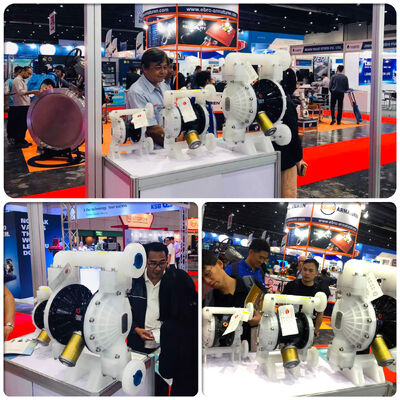 پمپ دیافراگم پنوماتیک آلومینیومی با جریان 57L / M برای کاربردهای صنعتی