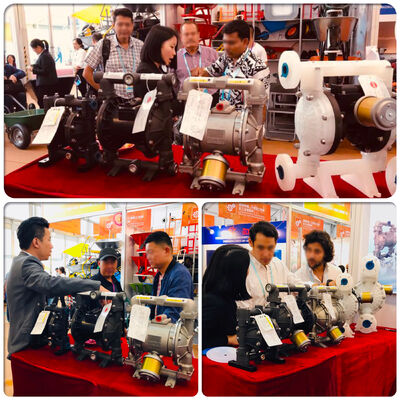 پمپ دیافراگم پنوماتیک آلومینیومی با جریان 57L / M برای کاربردهای صنعتی