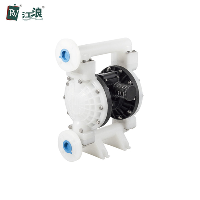 پمپ زباله 1.5 اینچی دو دیافراگمی PVDF Kynoar برای کارخانه شیمیایی