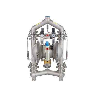 پمپ دیافراگمی پنوماتیک مشکی روشن با نرخ جریان 192 لیتر در دقیقه برای انتقال نیرو